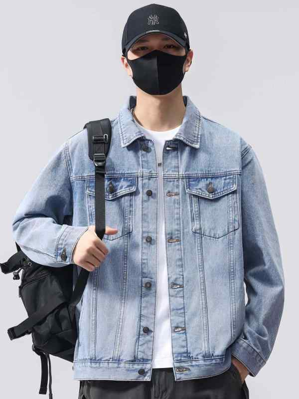 メンズ ゆったり ジーンズ 上衣 春 秋 表現スタイル 細工物 御召しもの 上衣 心地好い ジーンズ 服