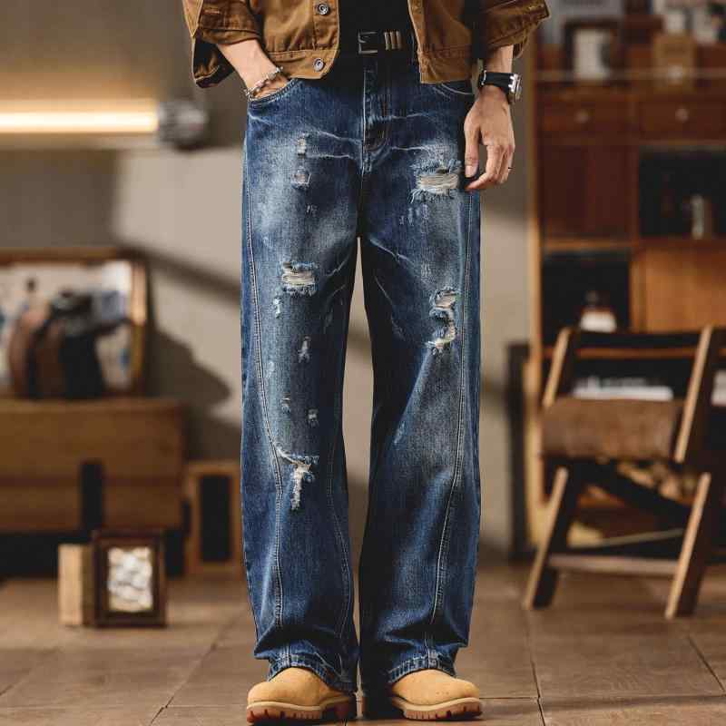 春 秋 今めかしい 不都合産業 メンズ デニム 心地よい 不都合産業 ロング ズボン下