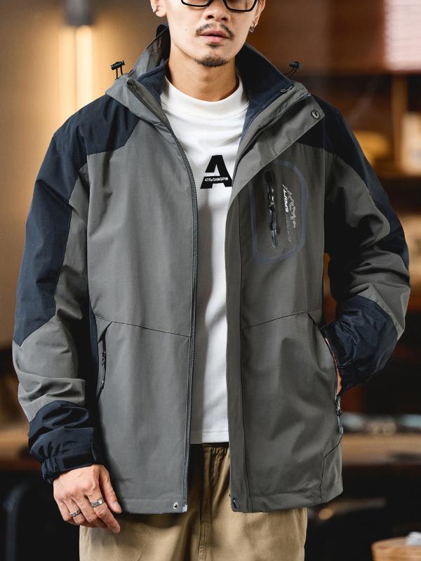 メンズ アメリカン 細工物 御召しもの 上衣 秋冬 レトロ アウトドア 3インチ1 朦々たる 山登り 防風