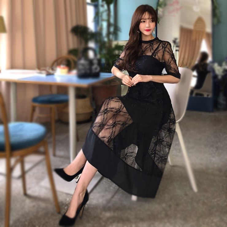 ドレス タイト キャミソール フリンジ パーティー 結婚式 セール】【お呼ばれ・よそいき・結婚式・パーティー