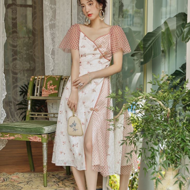 6月30日 新作 可愛いお花のロマンチックチャイナワンピース 可愛いお花のロマンチックチャイナワンピース ワンピース ワンピ 入学式 結婚式 入園式 卒業式 二次会 Ol オフィス レディース 春 夏 秋 冬 Tintareklam Com Tr