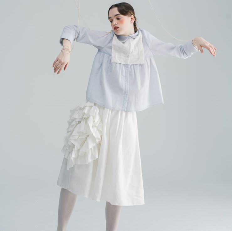 10月10日時 新作 ジャガードフラワーブラウス ジャガードフラワーブラウス シャツ ブラウス Ol オフィス セレブ Blouse トップス 通勤 かわいい 大人 レディース 長袖 無地 秋 冬 Doorsinmotioninc Com