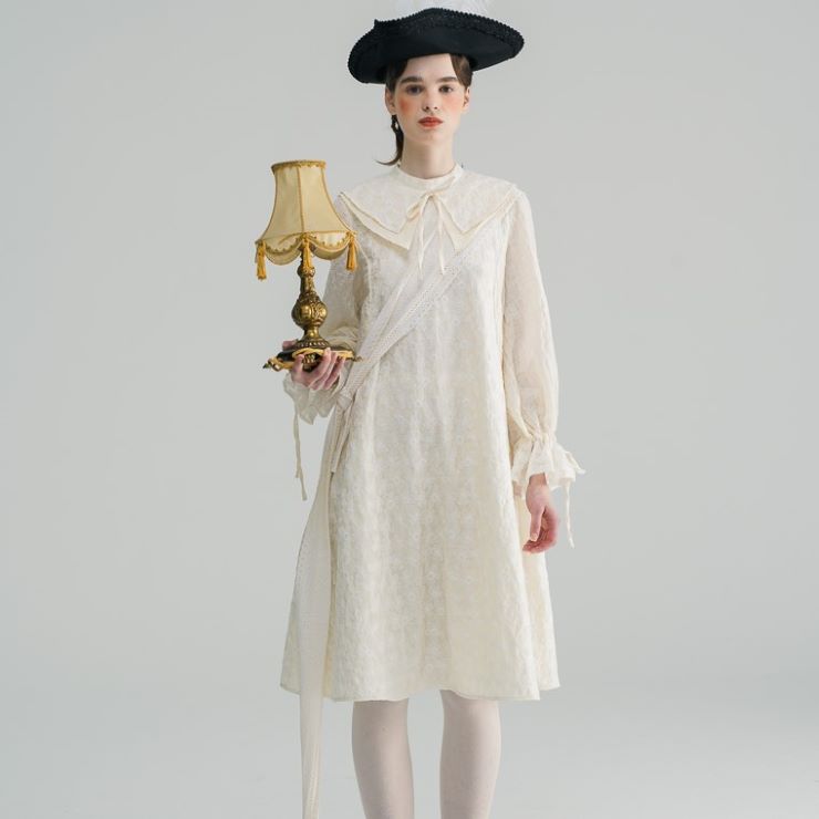 10月10日時 新作 レトロステッチワンピース レトロステッチワンピース ワンピース ワンピ 入学式 結婚式 入園式 卒業式 二次会 Ol オフィス レディース ロング丈 長袖 刺繍 秋 冬 Deerfieldtwpportage Com