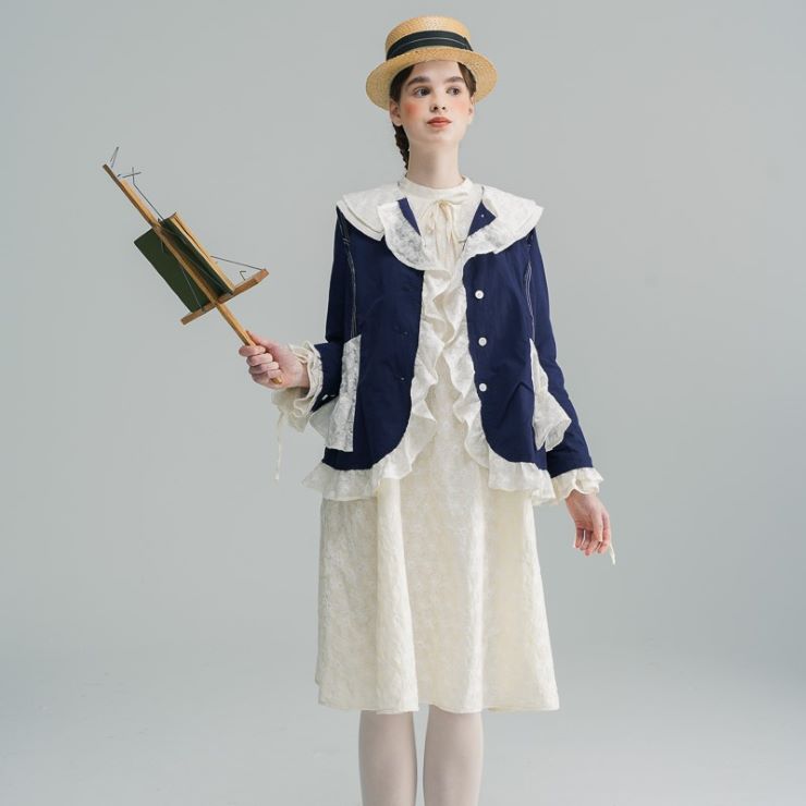 10月10日時 新作 レトロステッチワンピース レトロステッチワンピース ワンピース ワンピ 入学式 結婚式 入園式 卒業式 二次会 Ol オフィス レディース ロング丈 長袖 刺繍 秋 冬 Deerfieldtwpportage Com