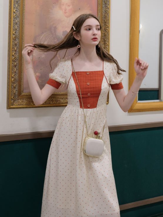 6月30日 新作 水玉のレトロワンピース 水玉のレトロワンピース ワンピース 結婚式 ワンピ 二次会 入学式 入園式 卒業式 大人 上品 Ol レディース 春 夏 秋 冬 Rvcconst Com