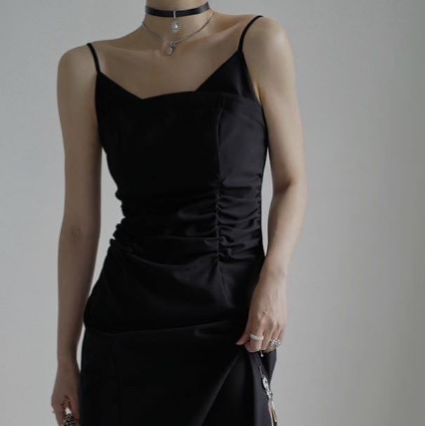 ワンピース 春 One ワンピース Piece ワンピ 冬レディースファッション わんぴーす ドレス ミディアム丈 ロング丈 春 夏 秋 冬 サイドスリットキャミソールタイトワンピース ワンピース ドレス ドレス 二次会 結婚式 大人 上品 入園式 卒業式 入学式 Ol レディース