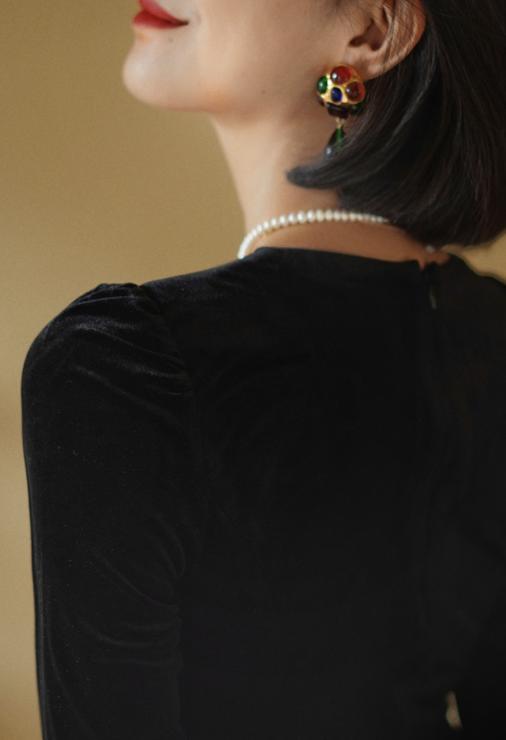 10月10日時 新作 ベルベットタイトワンピース ベルベットタイトワンピース ワンピース 結婚式 ドレス 結婚式 二次会 入園式 卒業式 大人 上品 入学式 Ol レディース ロング丈 長袖 秋 冬 Doorsinmotioninc Com