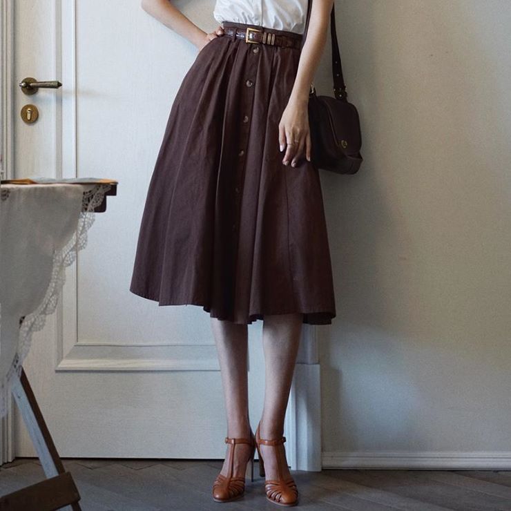 10月10日時 新作 カラーデニムフレンチスカート カラーデニムフレンチスカート レディース 5分丈 ひざ丈 ミディアム丈 春 夏 秋 冬 Deerfieldtwpportage Com