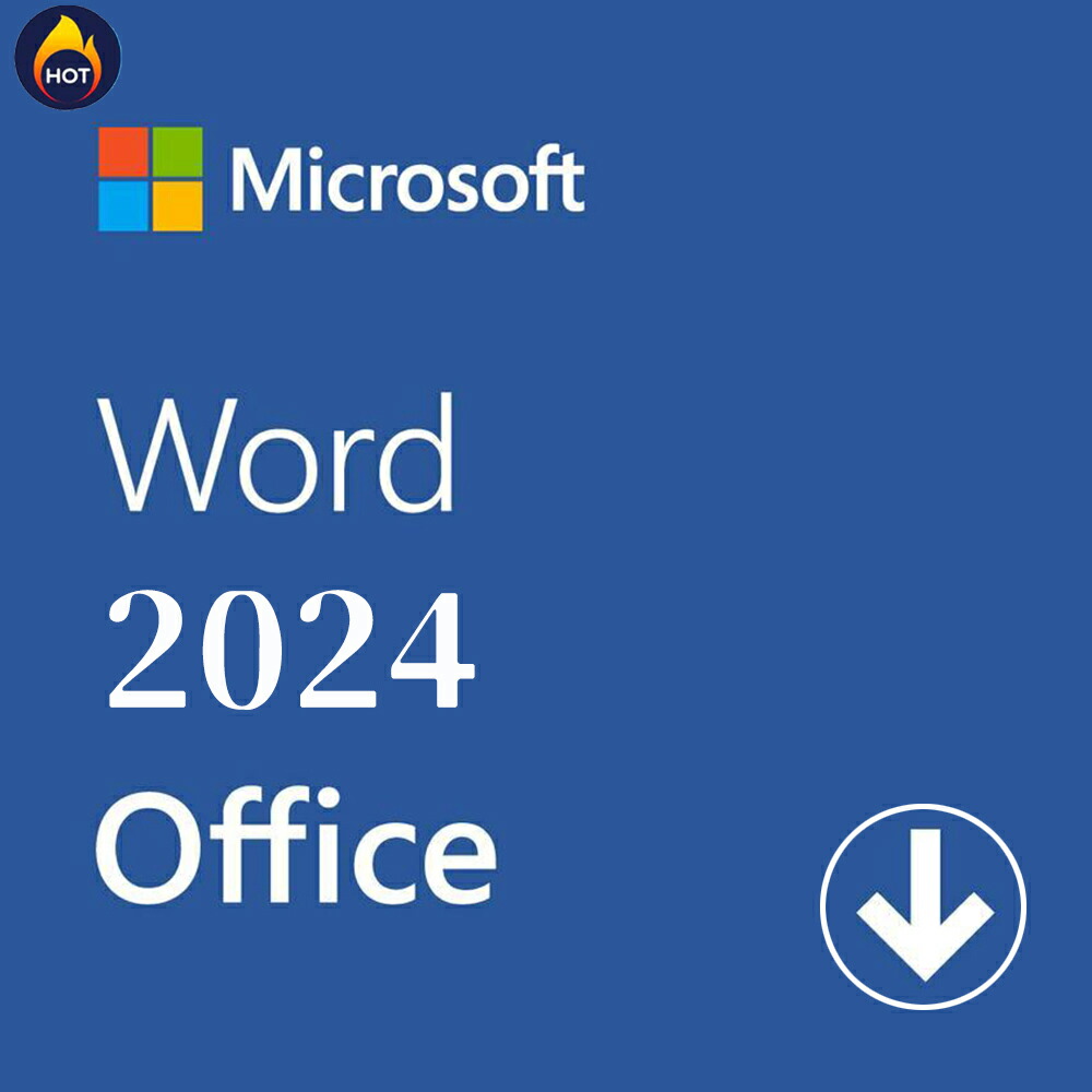 【当日送りとどける】Microsoft（マイクロソフト）  Microsoft Word 2024（最新 永久不変版）Office 2024 オンライン吊りひも版 Windows11、10/mac相応う