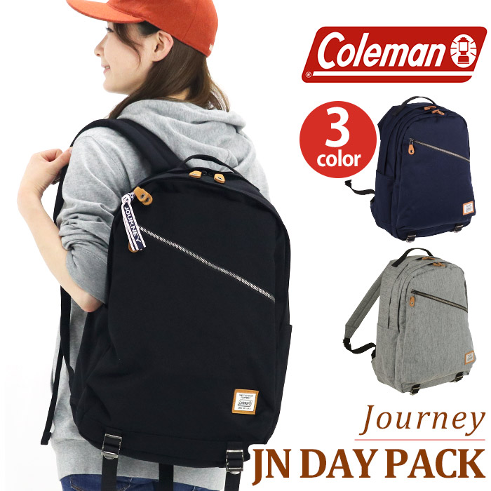 バックパック 正規品 Coleman 正規品 デイパック リュック コールマン リュックサック バッグ ジャーニー カバン 25 レディース 女の子 黒リュック 大人 女性 学生 通勤 通学 中学生 高校生 大学生 カジュアル おしゃれ アウトドア かっこいい 黒 25l B4 ジャーニー