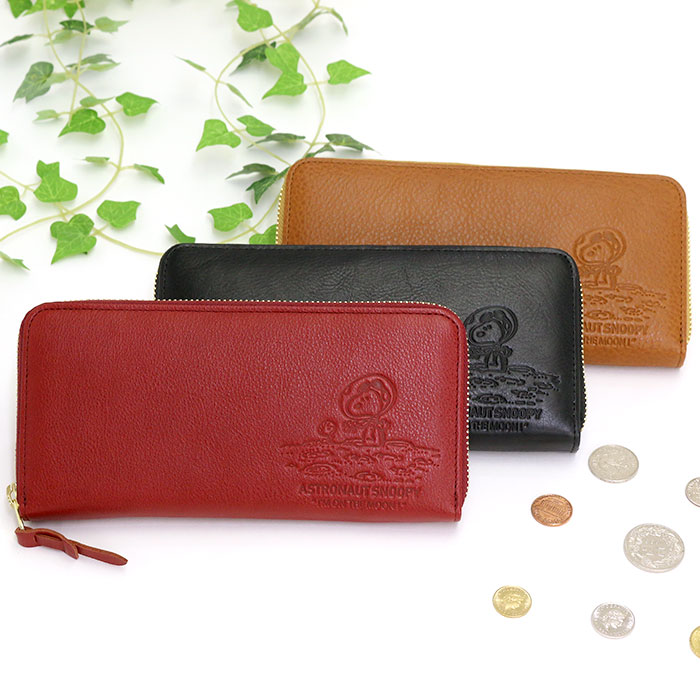 オープニング大放出セール 財布 レディース Peanuts ピーナッツ Snoopy スヌーピー 長財布 本革 レザー ロングウォレット 女性 女の子 ラウンド かわいい お財布 革財布 サイフ ウォレット 箱入り プレゼント ギフト 人気 おしゃれ 宇宙 Astronaut Snoopy キャラクター
