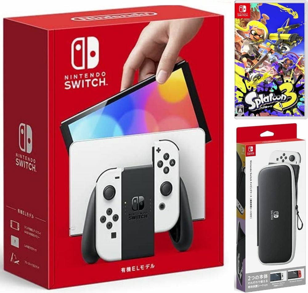 Nintendo Switch有機ELモデル＼コントローラー＼ケース＼ソフト一式 楽天市場】【無料ラッピング対応】Nintendo Switch(有機ELモデル) Joy