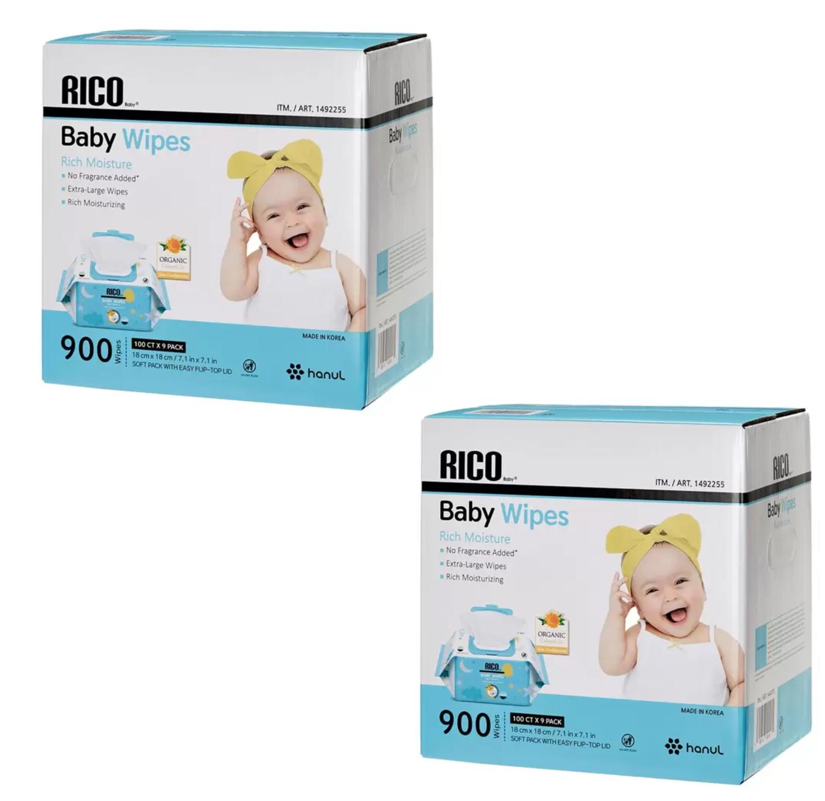 楽天市場】RICO 赤ちゃん用 おしりふき 900枚RICO BABY WIPES