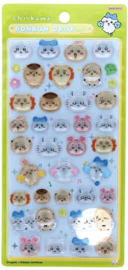 楽天市場】みんな ニコニコ サンスター文具 ボンボンドロップシール
