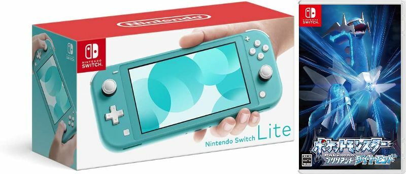 新着商品 Nintendo Switch ライト ターコイズ ポケットモンスター ブリリアントダイヤモンド ソフト 任天堂スイッチ 本体クリスマスクリスマスラッピングお誕生日 Fucoa Cl