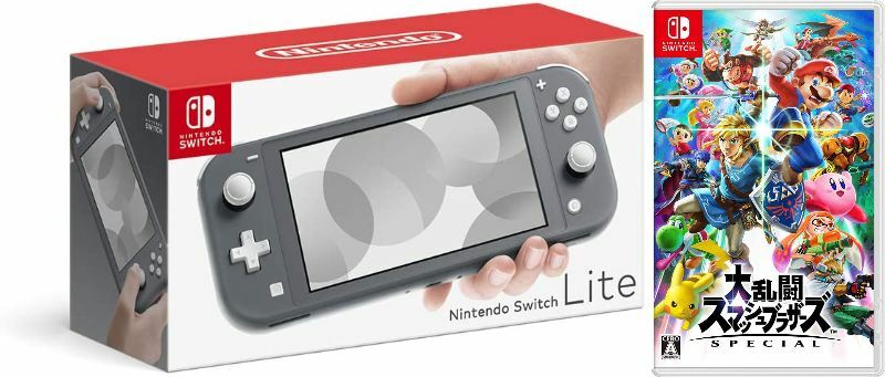 Nintendo Switch - Nintendo Switch  Lite グレー 大乱闘スマッシュブラザーズ Nintendo Switch Lite グレー + 大乱闘スマッシュブラザーズ