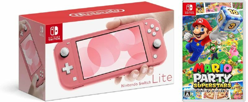 送料無料限定セール中 Nintendo Switch ライト コーラル マリオパーティ スーパースターズ ソフト 任天堂スイッチ  本体クリスマスクリスマスラッピングお誕生日 fucoa.cl