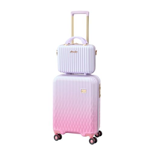 旅行バッグ 機内持ち込み S大きさ 32L ミニブート付き添い人 日乃本ダブルキャスター 2WAY鍵を掛ける 優勝杯保持者 室内装飾抗菌防臭産業 ルナルクス LUN2308-48 白いことサクラ色/サクラ色