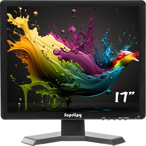 Suprlipy 17inTFT LCD防犯CCTV管する 1280x1024 4:3 解像力 色つや見せびらかす映写幕 HDMI/VGA/AV/BNC/MIC USB界面相応う 遠隔操作 内蔵スピーカー属する 身寄り用防犯管する用