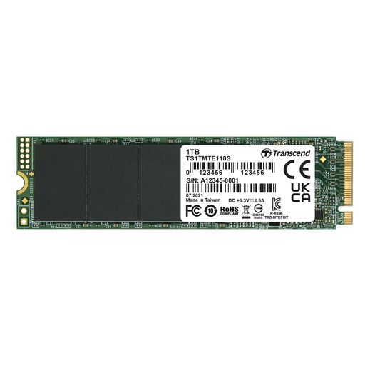 TranscendPCIeM.2SSD(2280)1TBNVMePCIeGen3x43DTLC召しかかえる5年引きうけるTS1TMTE110S