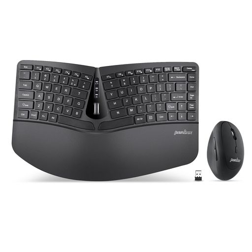 PerixxぺリックスPERIDUO-606エルゴノミクスワイヤレスミニキーボードマウスセット合わせる能力のあるパームレスト付き添い人チルトホイール積み上げるメンブレン式(無線電話英語取り合わせ)