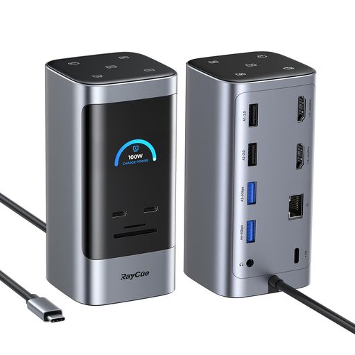 14インチ1USB-Cドッキングステーションデュアル4K相応う100WPD申し受ける5Gbps弾丸道路伝えるギガビットLANUSBこしき万覚え帳マイコン用