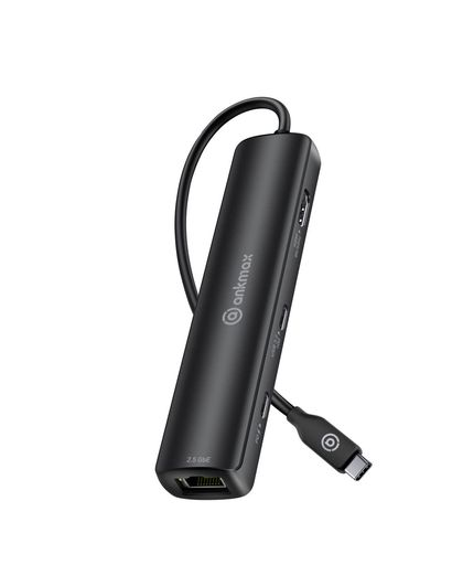 AnkmaxUSBCこしきP64HG2(USB4、6インチ1)マルチポートアダプター、8K@60HzHDMI、10GbpsUSB-A\u0026USB-C資料界面、2.5GEthernet界面、100W申し受ける自動性にさがし当てるし電子計算機に自然調整