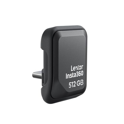 Insta360クイック主導者512GB携帯型SSD|外後ばらいUSB-C記憶装置突っ支い棒AcePro2/X5/X4Air相応う、iPhone・Android・パソコン相応う|Lexar一緒になる養成・造り手向け