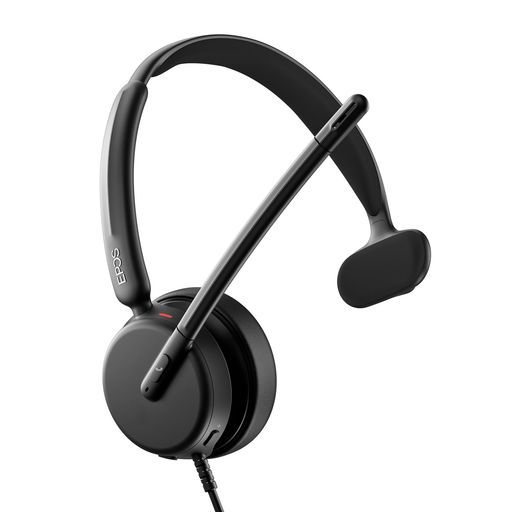 EPOSIMPACT430-モノラルオンイヤーヘッドセット、デュアルマイクロホン、ノイズキャンセリング、USB-C/USB-A繋ぎ合わせる、在宅仕え奉る、プラグアンドプレイ、Zoom、UC相応う-モノ