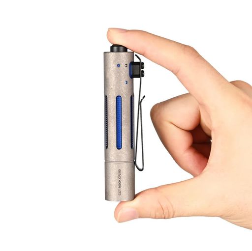 ACEBEAM Rider RX 2.0 EDC 懐中照明ランプ LED 小型 軽さ 豪然たる 明るさ最大限度1000lm 閃光電球ともし火 単三相応う IP68雨合羽 日常の持っていく、アウトドア、山登り、衝撃不仕合わせなどに適しています (チタン-5000K …