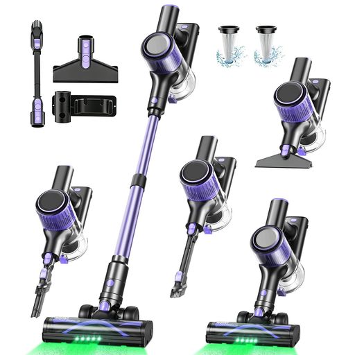 掃除機 コードレス【2026革新版登場!460Kpa超強力吸引!自立式&革新版グリーンLEDライト&次世代LED液晶ディスプレイ& 軽量】コードレス掃除機 55分間連続稼働 3段吸引力 スティック/ハンディ 2W&hellip;｜りあんの通販