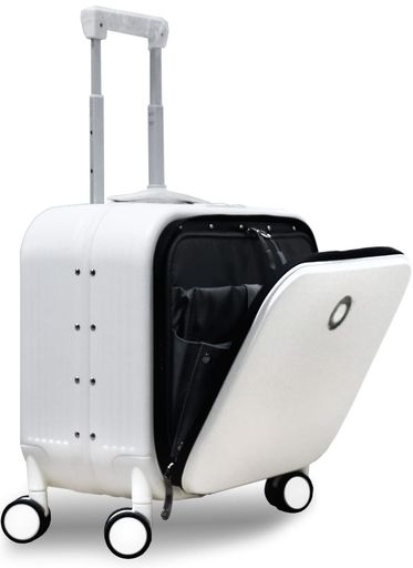 [retoo] zero旅行バッグ 持ちはこび入れもの キャリーバッグ XS大きさ 軽銀 一こま式 超軽さ 大電気容量 静音 前食い違い 向こう正面明けっ広げ ダブルキャスター 100% ポリカーボネート 耐衝撃 旅する ビ…