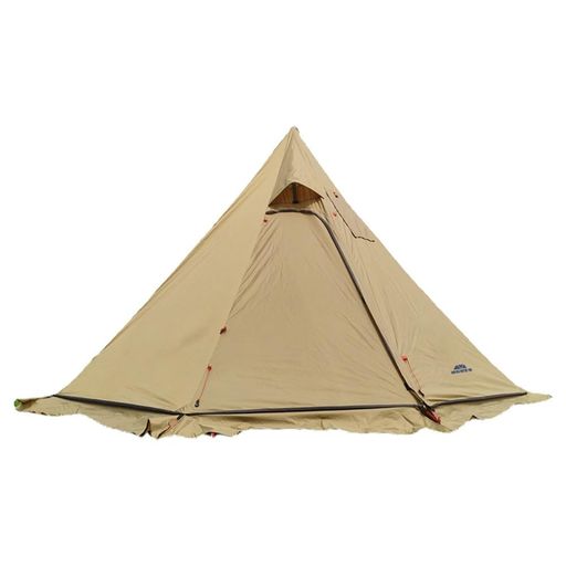 Kadahis ワンポールテント 2-3人用 超軽さ スノースカート付き添い人 1.6kg 組み立て飾り気の無い 防災用 アウトドア備品 難民キャンプ 海 花見 競技大会 山登り用 煙り出し穴のかばい立て付き添い人 (赤銅色)