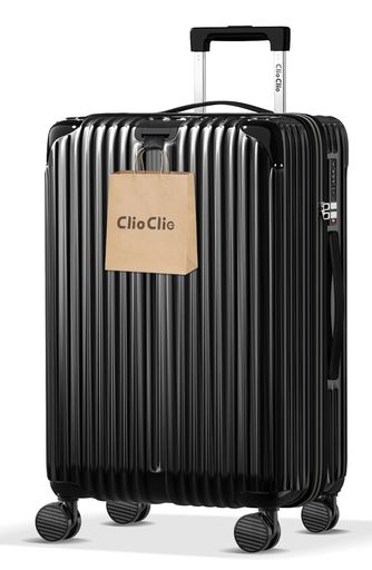 [ClioClio] 旅行バッグ 持ちはこび入れもの キャリーバッグ 押しひろげる役立つこと付 超軽さ 静音 鏡面処理 【360度回転させる \u0026 取り外す能力のある】 ABS+パソコン 耐衝撃 防盗ジッパー TSAローク申し受ける 旅する 商行為 出張 (ブラジャー…