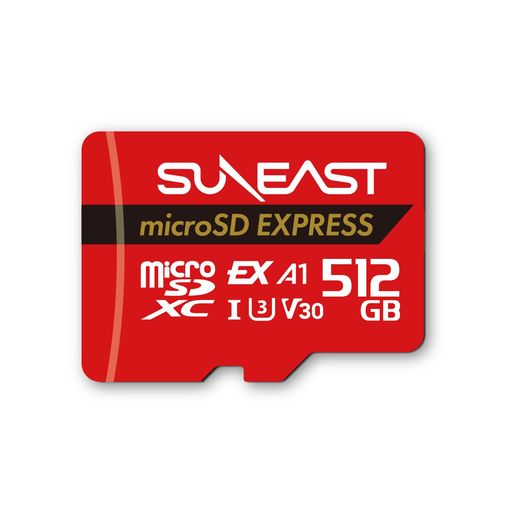 SUNEASTmicroSDExpress512GB最大限度読込転送す早さ890MB/s最大限度書込遷らすす早さ810MB/s次世代科学技術microSD歌留多Switch2動くこと裏づけ済みClass10U3V30UHS-IA1