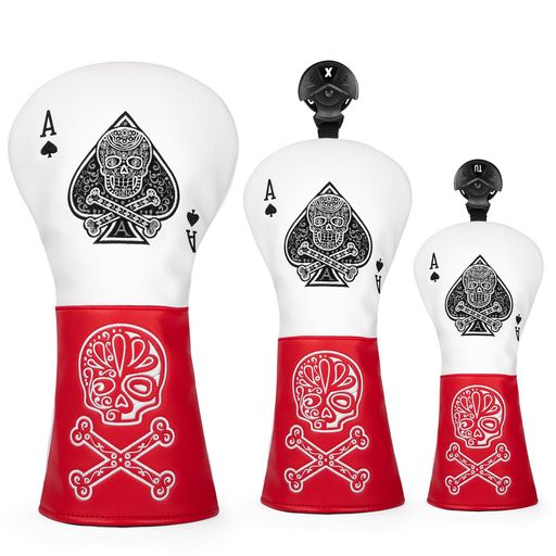 ゴルフ野球クラブ尖端押しかぶせるAcePoker遣りかたゴルフウッドカバーセットゴルフドライバーカバーフェアウェイウッド、ありがた味用、変わり種用のヘッドカバーパターカバーピンタイプ…