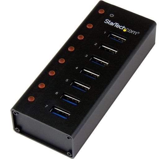 StarTech.com 7ポートUSB 3.0ハブ メタル筐体 デスクや壁に取付け可能 ST7300U3M｜りあんの通販