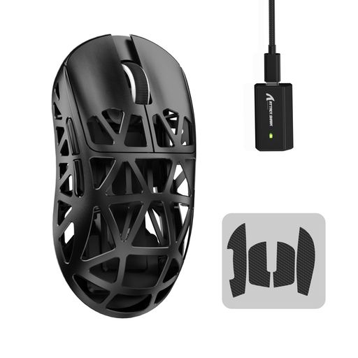 MAMBASNAKExATTACK SHARK R2 マグネシウム合金マウス ゲーミングマウス 8kマウス PixArt PAW3950 光センサー 47g 超軽量 3モード接続 Bluetooth/2.4Gワイヤレス/USB-C有線 ダブルチャンネル|りあんの通販