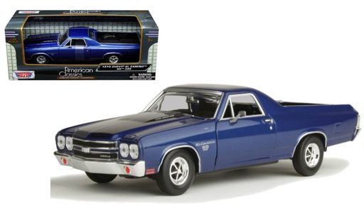 MOTORMAX アメ車 エルカミーノ ミニカー 1/24 EL CAMINO SS396 1970 (ブルー)|りあんの通販