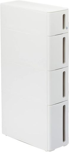 サンカ 隙間収納 完成品 ストランティ ドロアーA ホワイト 色(幅17x奥行45x高さ85cm) squ+ DA-1210WH 日本製｜りあんの通販 8,423円