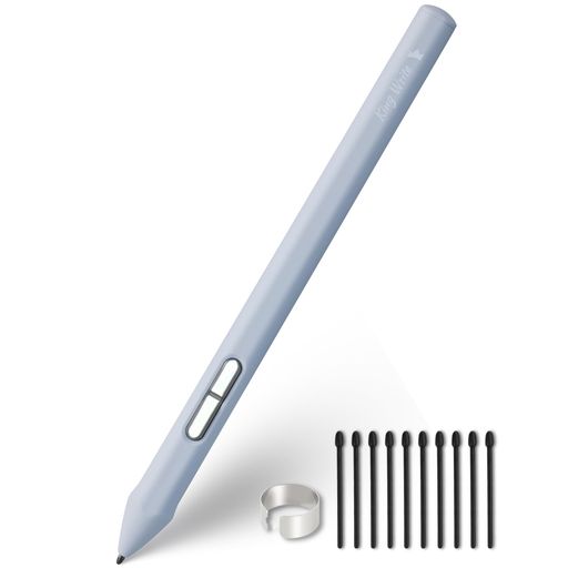 KingWriteSY05薄墨色GalaxyNote|富士通Quadernoクアデルノ(Gen.2/Gen.3C)用EMRスタイラスペン高正確性最大限度4096気泡管水準器筆圧対応パームリジェクション相応う消ゴム役立つこと相応う