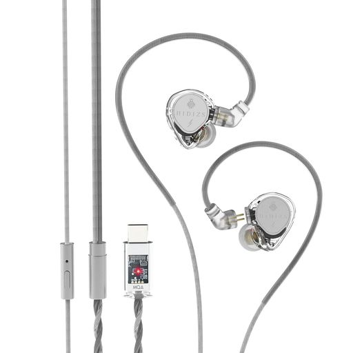 HIDIZS ST2 Nebula イヤモニ イヤホン 有線 タイプc マイク付き ESS ES9218AC プロチップDAC 高性能デュアル磁気回路ダイナミックドライバー、インラインコントロール、0.78mm 2ピンケーブル マイク&hellip;｜りあんの通販 10,379円