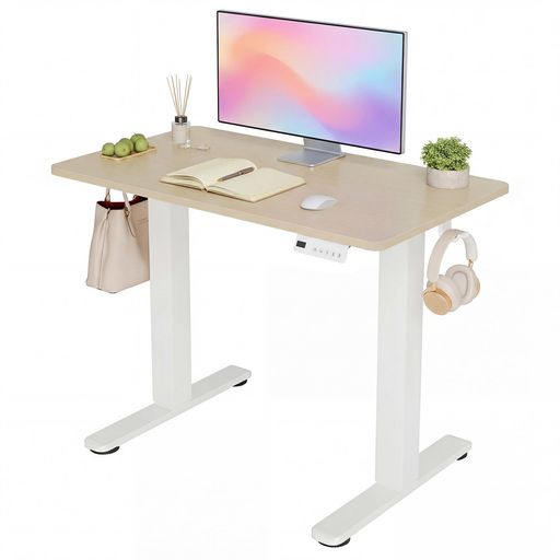 CLAIKS 昇降デスク 小さめ 電動 スタンディングデスク 昇降式 テーブル 幅80CM*奥行き48CM 小部屋対策 在宅ワーク パソコンデスク テレワーク オフィスデスク 高さ調節 メモリー機能 コンパク&hellip;｜りあんの通販