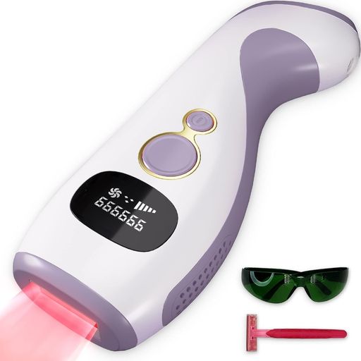 ZAPAL99万照らしだすIPL光脱毛器VIO相応う体制脱毛身寄り用脱毛器5度合い閃光電球脱毛黒眼鏡付き添い人ムダ毛かた付ける体制当て嵌める無痛脱毛レディースメンズ男女兼用(HyacinthViolet)