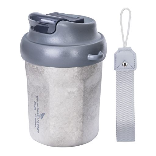 Boundless Voyage チタン タンプラー 無意味さ断熱優勝杯 保温保冷 400ml 今めかしい タンプラー 蓋付き添い人 密閉 車用タンプラー 介護ホーム執務室 珈琲タンプラー 持ちはこぶ 御釣り 観光旅行 山登り アウトドア …