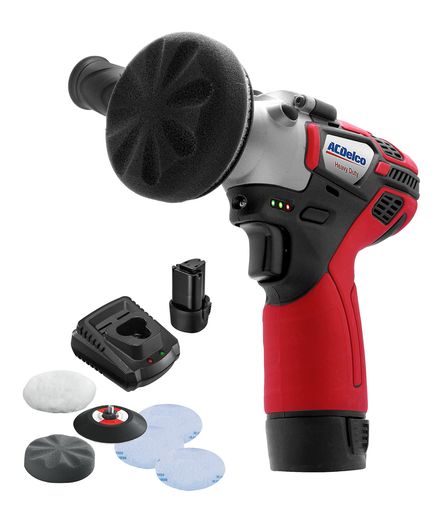 ACDelco G12 10.8V 充電式 ミニポリシャー 二段変速設計 3&rdquo;(75mm) パッド リチウム電池2個 高速チャージャー アクセサリーセット床磨き 車磨き 艶出し 傷消し(日本語取扱説明書付)ARS1214P｜りあんの通販