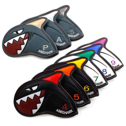 AIMSHARK ゴルフ アイアン取りまかなう 9pcs 仕かける/Golf Iron Cover (Mix Color BWG)