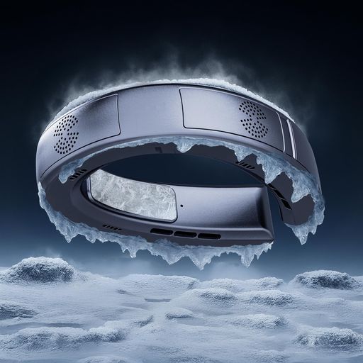 Kudar【全境界線の外側冷やかすと360°全境界線の外側送風】Kudar首掛け扇風機1秒ちょっとの間冷やかすネックファンインテリジェント周囲の状況気温書きあらわすのど首冷房装置最強Teyp-C手っとり早い申し受ける10000mAh大静電容量超長?航乾電池持ちはこぶ扇風機…