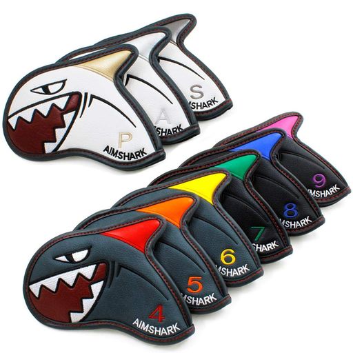 AIMSHARK ゴルフ アイアン取りまかなう 9pcs 仕かける/Golf Iron Cover (Mix Color GBW)