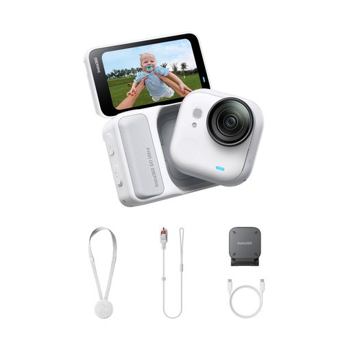 【高梨沙羅さん愛用】Insta360 GO Ultra 押し並べて版 白いこと | vlog 写真器 衣嚢から領域が変わる 軽さ 動き写真器 小型